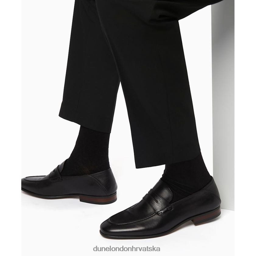 muškarci crush back heel penny loafer Dune London H2BDNP834 sinkronizacija crno