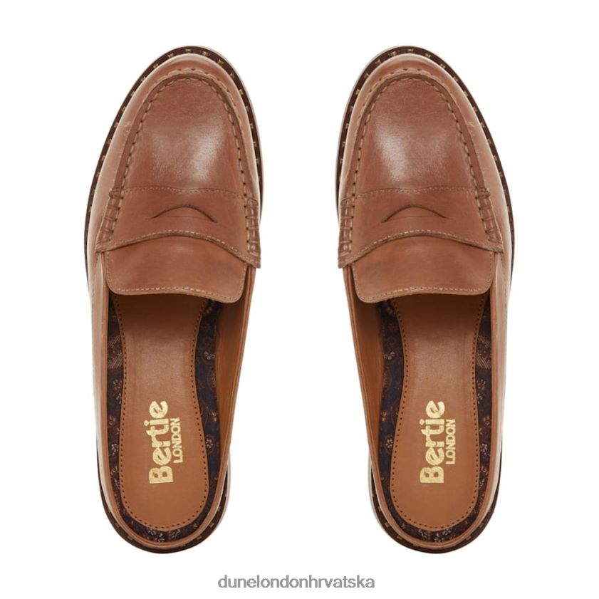 muškarci kožna mule mokasina Dune London H2BDNP424 Grenland krema