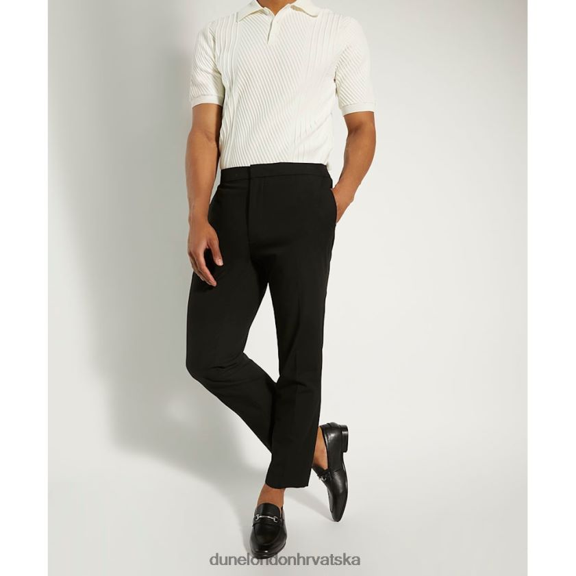 muškarci kožne mokasinke s obrubom Dune London H2BDNP757 sjene crno