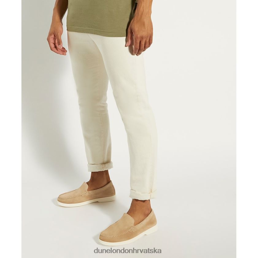 muškarci ležerne natikače od brušene kože Dune London H2BDNP772 buftonn pijesak