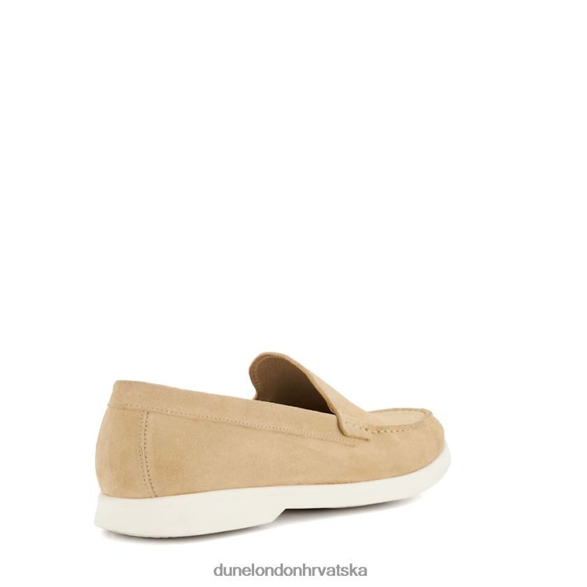 muškarci ležerne natikače od brušene kože Dune London H2BDNP772 buftonn pijesak