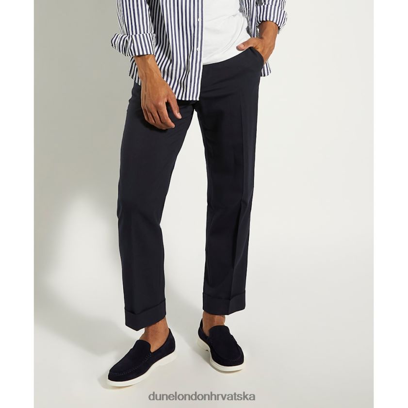 muškarci ležerne natikače od brušene kože Dune London H2BDNP774 buftonn mornarica