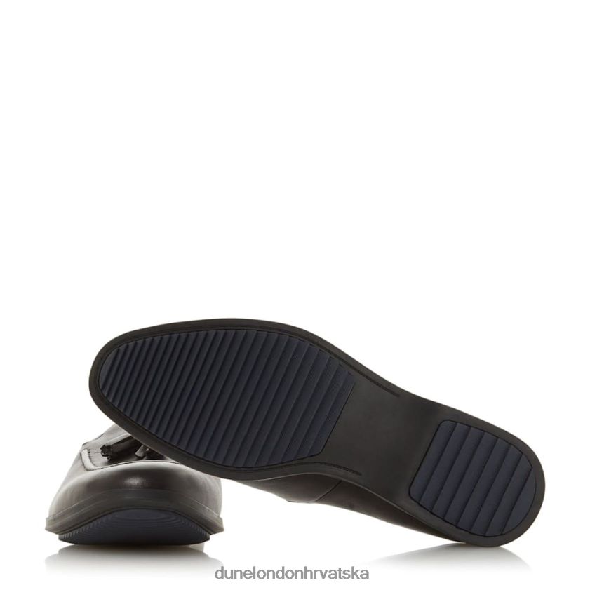 muškarci mokasina s detaljima s resicama Dune London H2BDNP872 Perth crno