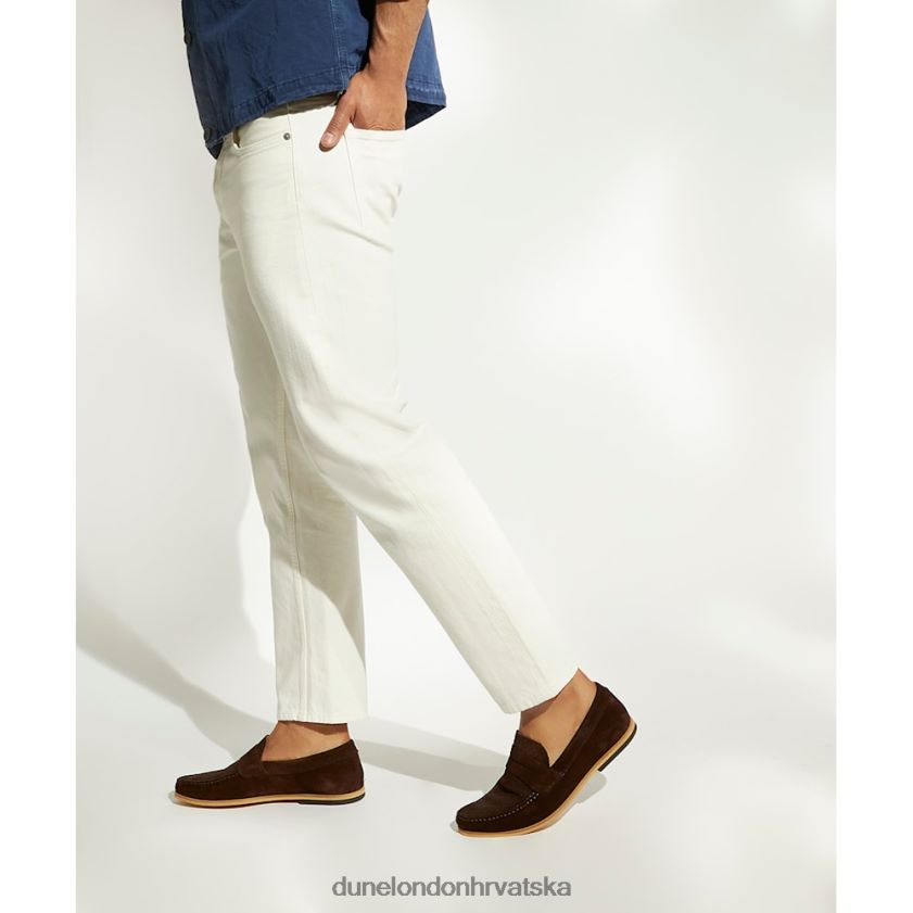 muškarci mokasinke s ukrasom na sedlu Dune London H2BDNP780 beato smeđa