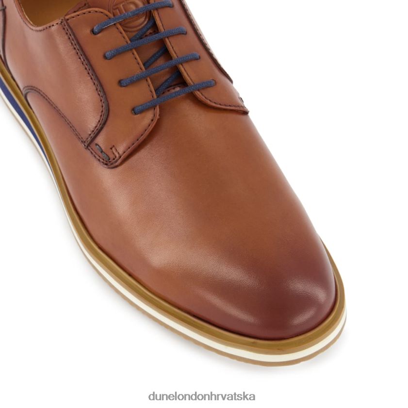 muškarci cipele na vezivanje s klinastim potplatom Dune London H2BDNP827 bucatini preplanuli ten