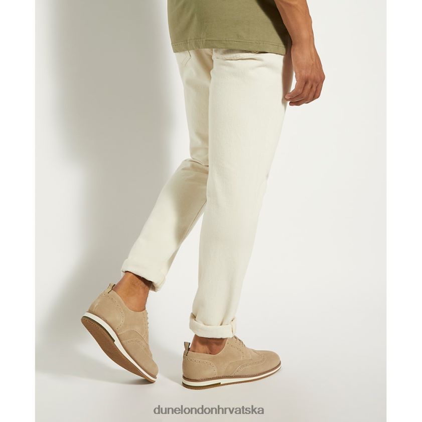 muškarci cipele za slobodno vrijeme na vezanje od nubuka Dune London H2BDNP838 čekinjast pijesak