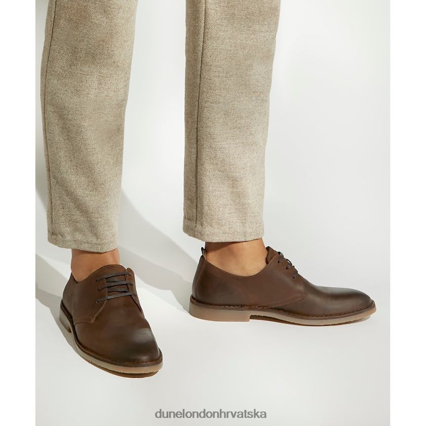 muškarci ležerne cipele na vezanje Dune London H2BDNP703 brookedd smeđa