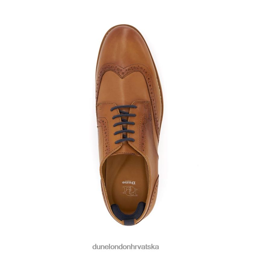 muškarci ležerne kožne brogove Dune London H2BDNP842 čekinjast preplanuli ten