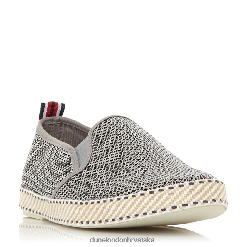 muškarci mrežaste espadrile cipele Dune London H2BDNP894 flin siva