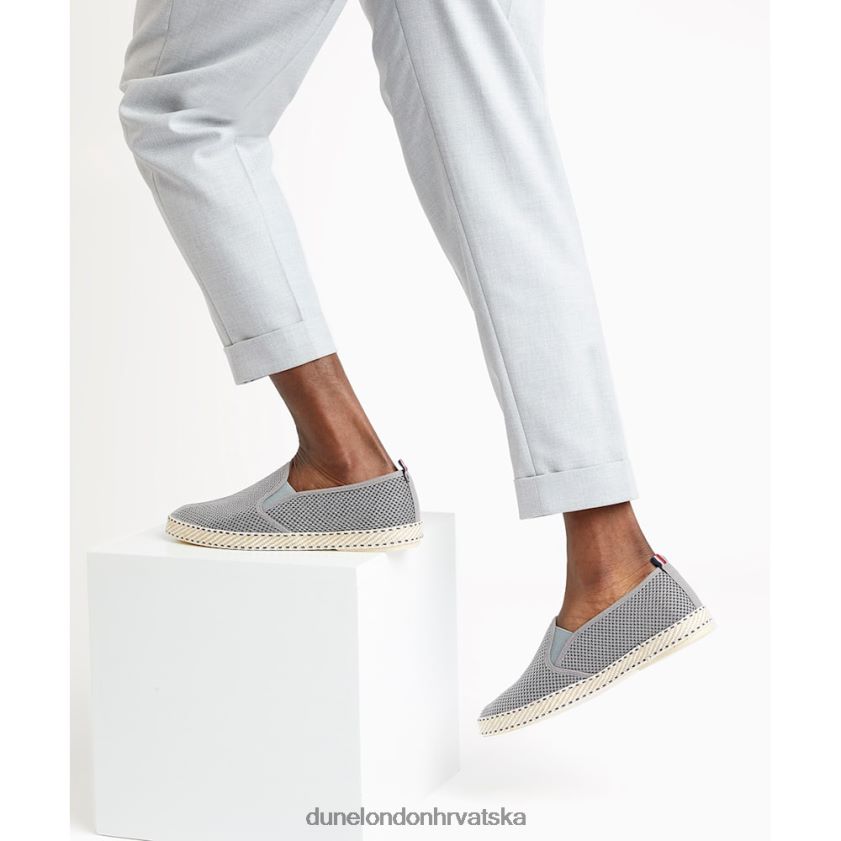 muškarci mrežaste espadrile cipele Dune London H2BDNP894 flin siva