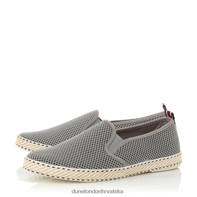muškarci mrežaste espadrile cipele Dune London H2BDNP894 flin siva