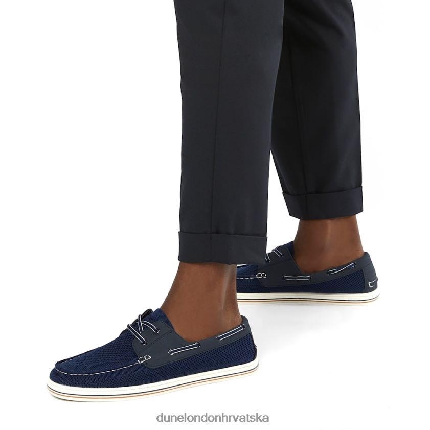 muškarci pletene brodske cipele Dune London H2BDNP745 plamenik mornarica
