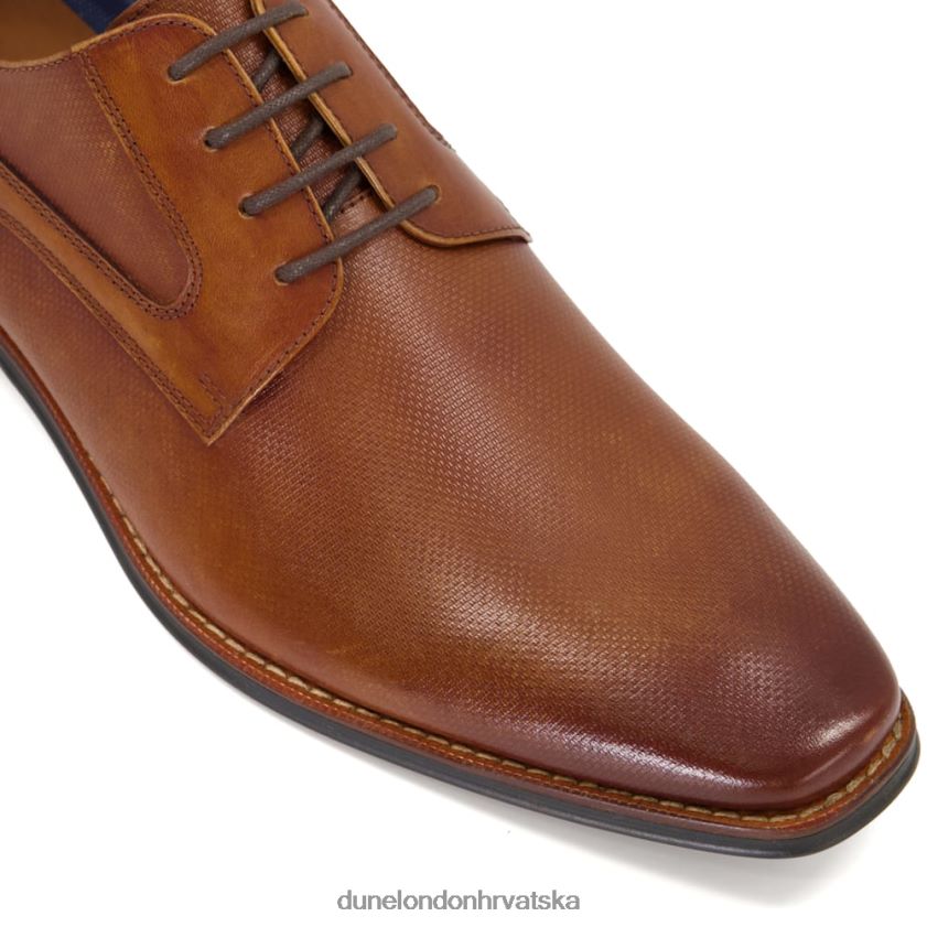 muškarci cipele za derbi od brunirane kože Dune London H2BDNP840 kamenit preplanuli ten