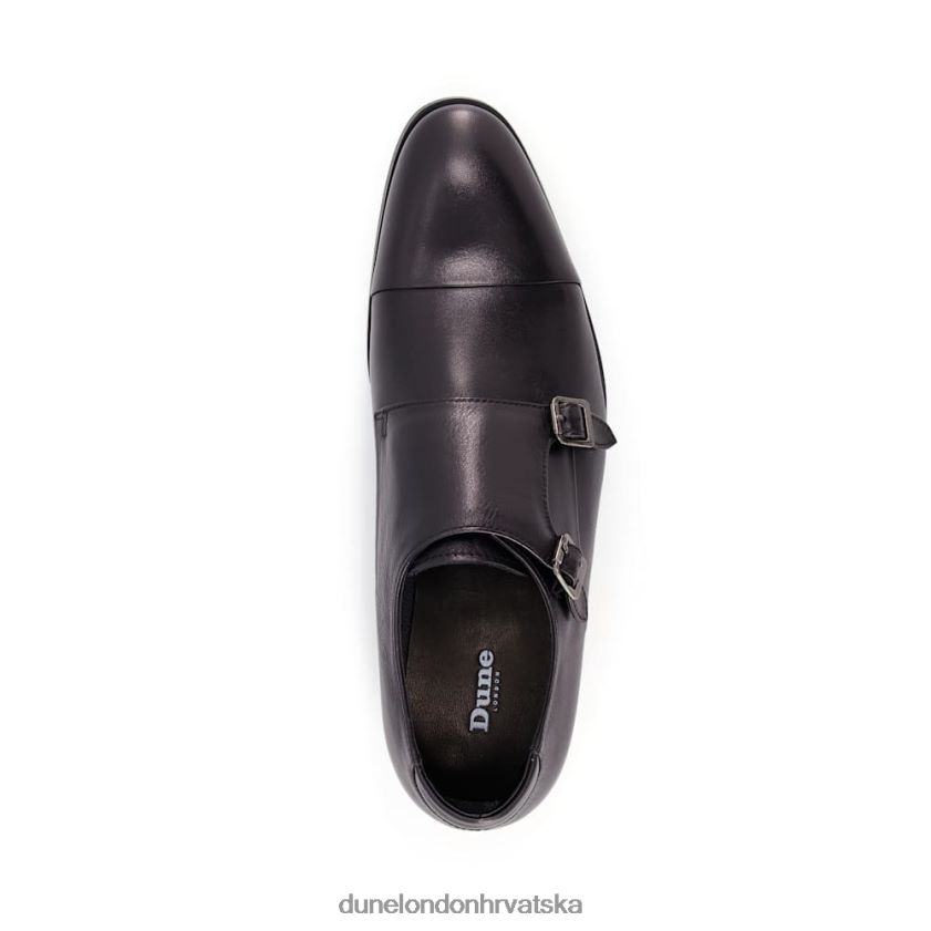muškarci široke kožne cipele s kopčom Dune London H2BDNP792 spletkaroš crno