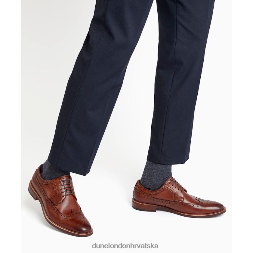 muškarci kožne brogue cipele s vrhom krila Dune London H2BDNP748 superioran preplanuli ten