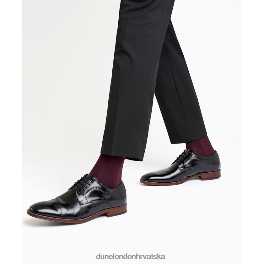 muškarci kožne derbi cipele na vezanje Dune London H2BDNP789 vrapci crno