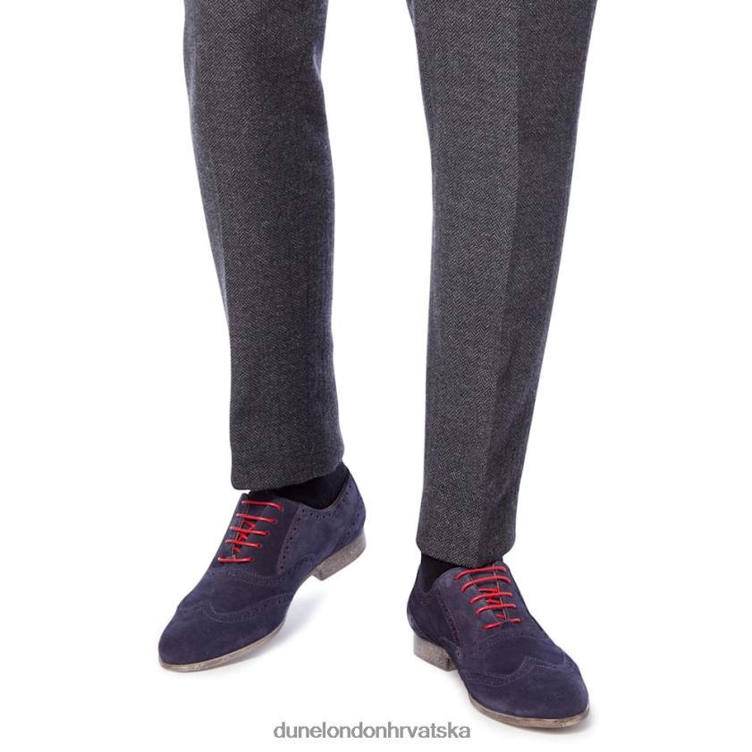 muškarci pametne oxford cipele s vrhom krila Dune London H2BDNP879 rayman tc mornarica