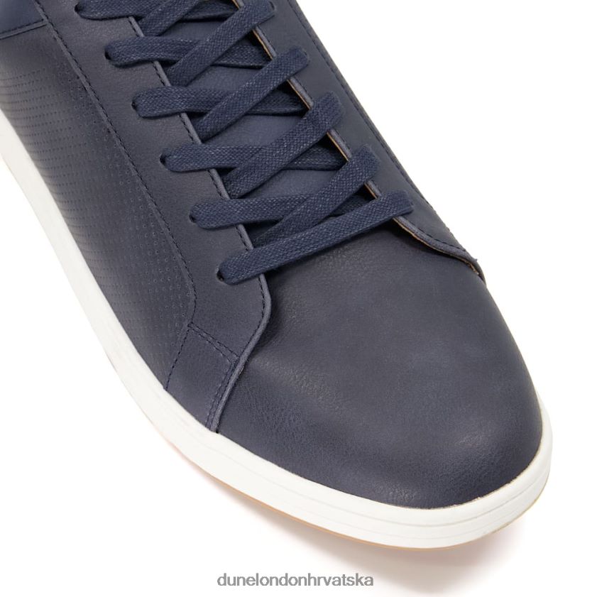 muškarci perforirane tenisice na vezanje Dune London H2BDNP736 tezzy mornarica