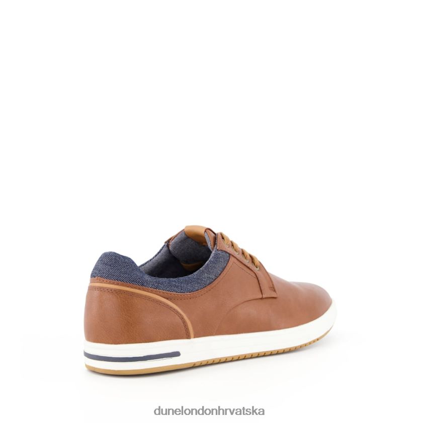 muškarci teksturirane tenisice na vezanje Dune London H2BDNP747 putovanje preplanuli ten
