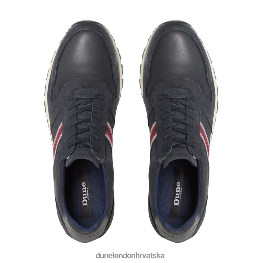 muškarci tenisice na vezanje s prugama sa strane Dune London H2BDNP828 truro mornarica