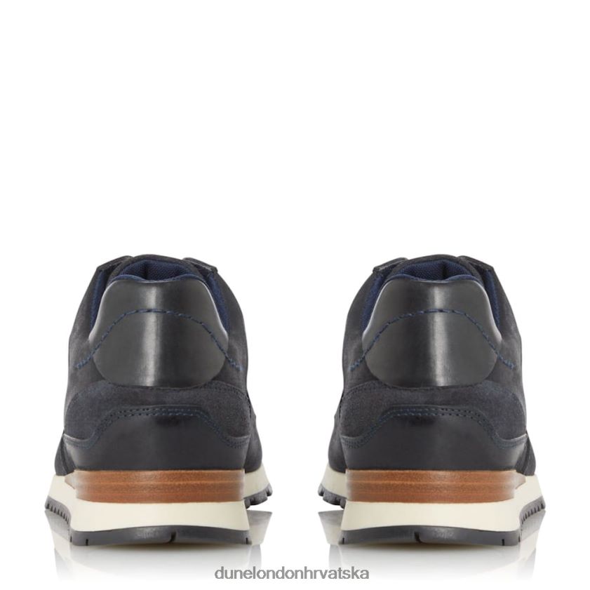 muškarci tenisice na vezanje s prugama sa strane Dune London H2BDNP828 truro mornarica