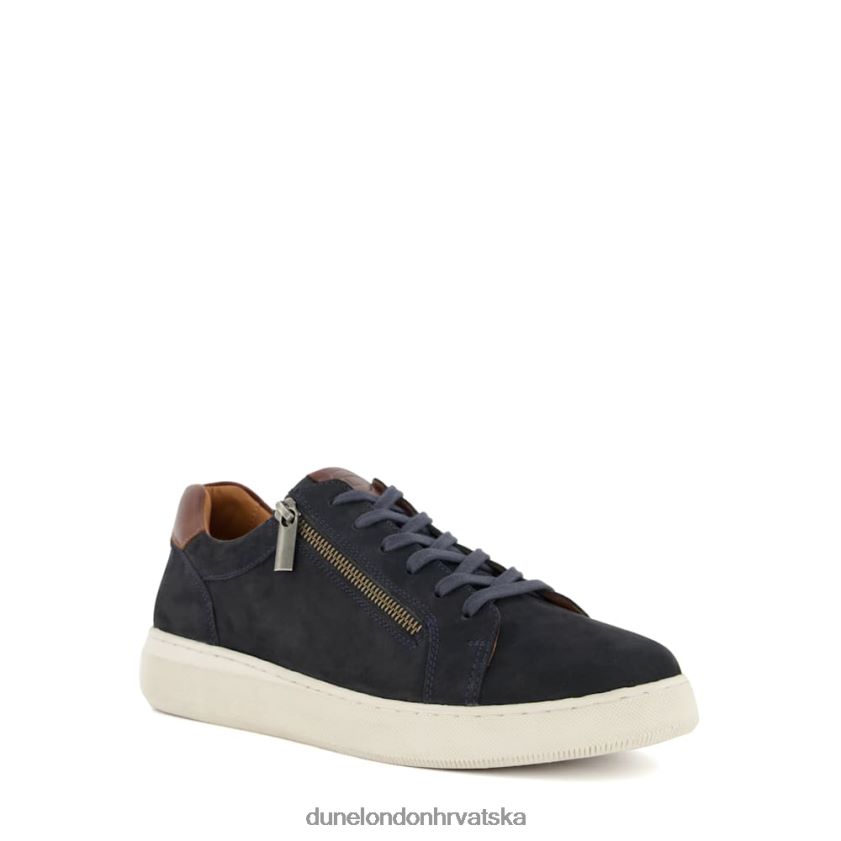 muškarci tenisice s nubuck cup potplatom s detaljima Dune London H2BDNP822 danak mornarica