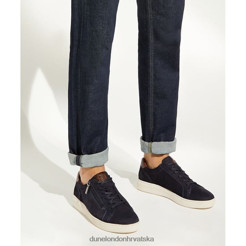 muškarci tenisice s nubuck cup potplatom s detaljima Dune London H2BDNP822 danak mornarica