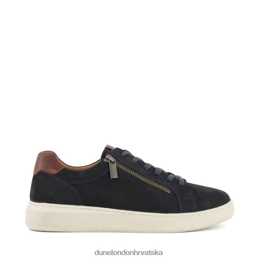 muškarci tenisice s nubuck cup potplatom s detaljima Dune London H2BDNP822 danak mornarica
