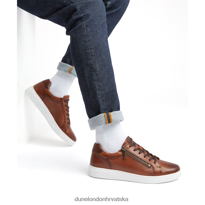 muškarci tenisice s potplatom s patentnim zatvaračem Dune London H2BDNP746 danak preplanuli ten