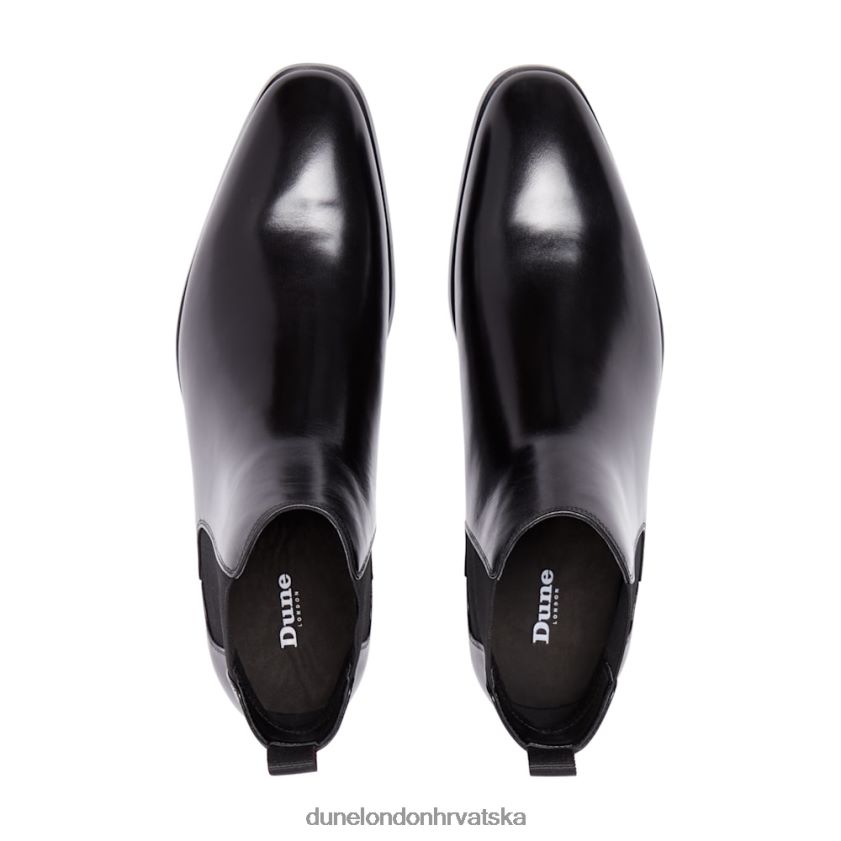 muškarci chelsea čizme s bademastim prstima Dune London H2BDNP755 plašt crno