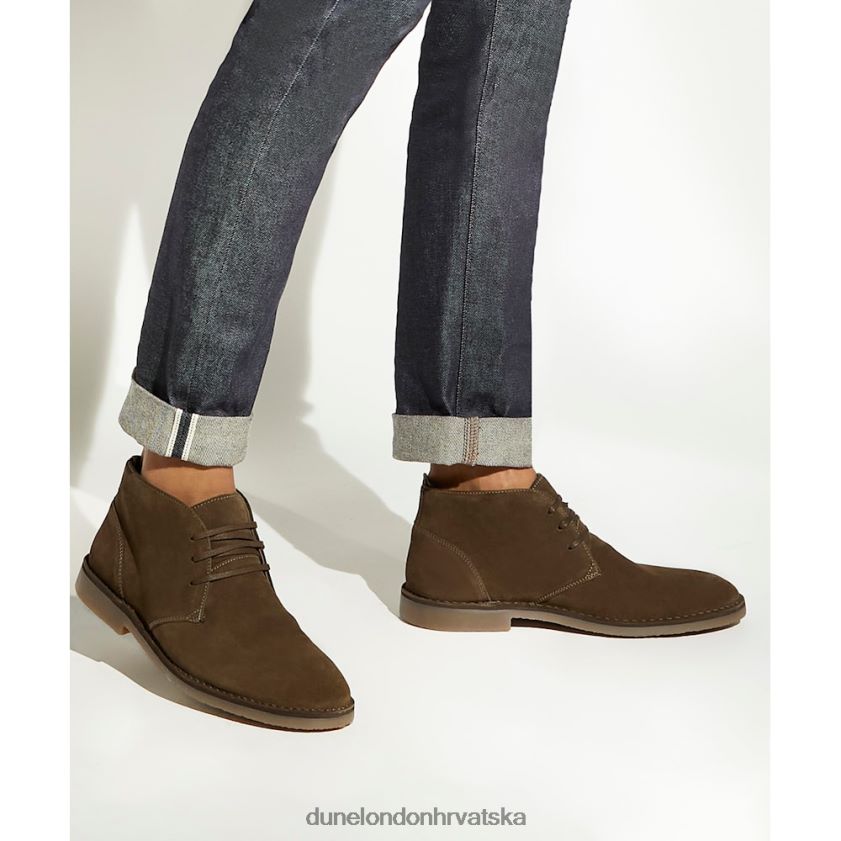 muškarci casual chukka čizme Dune London H2BDNP708 unovčeno kaki