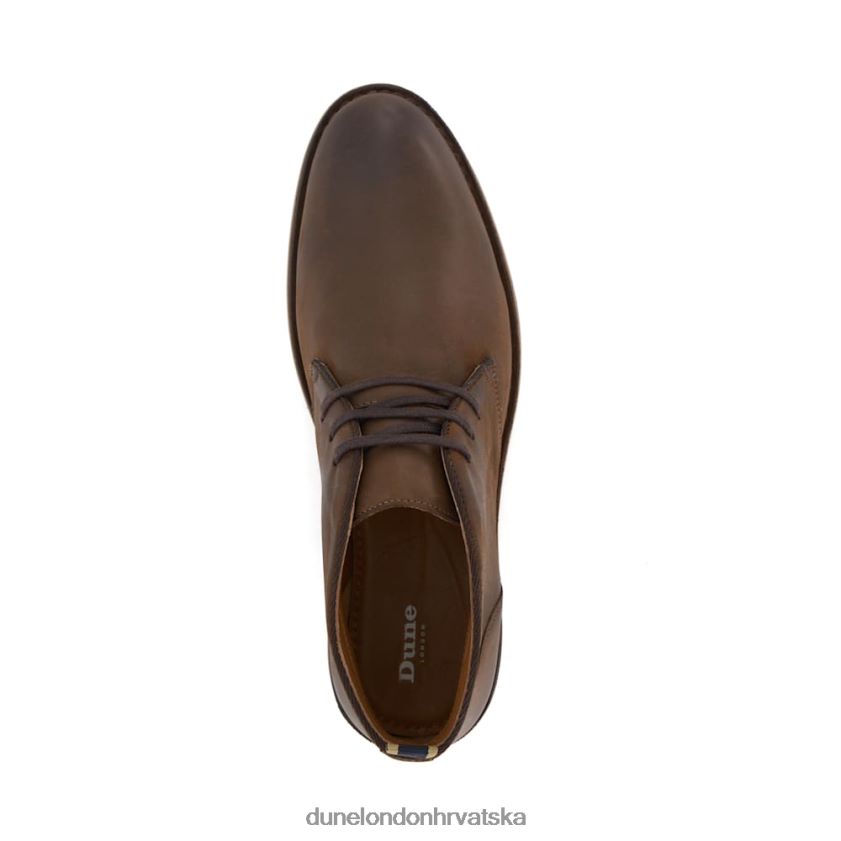 muškarci casual chukka čizme Dune London H2BDNP820 unovčeno smeđa