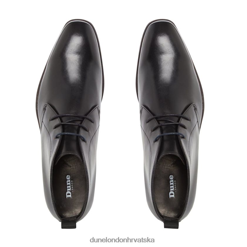 muškarci pametne chukka čizme na vezanje Dune London H2BDNP816 marvinn crno