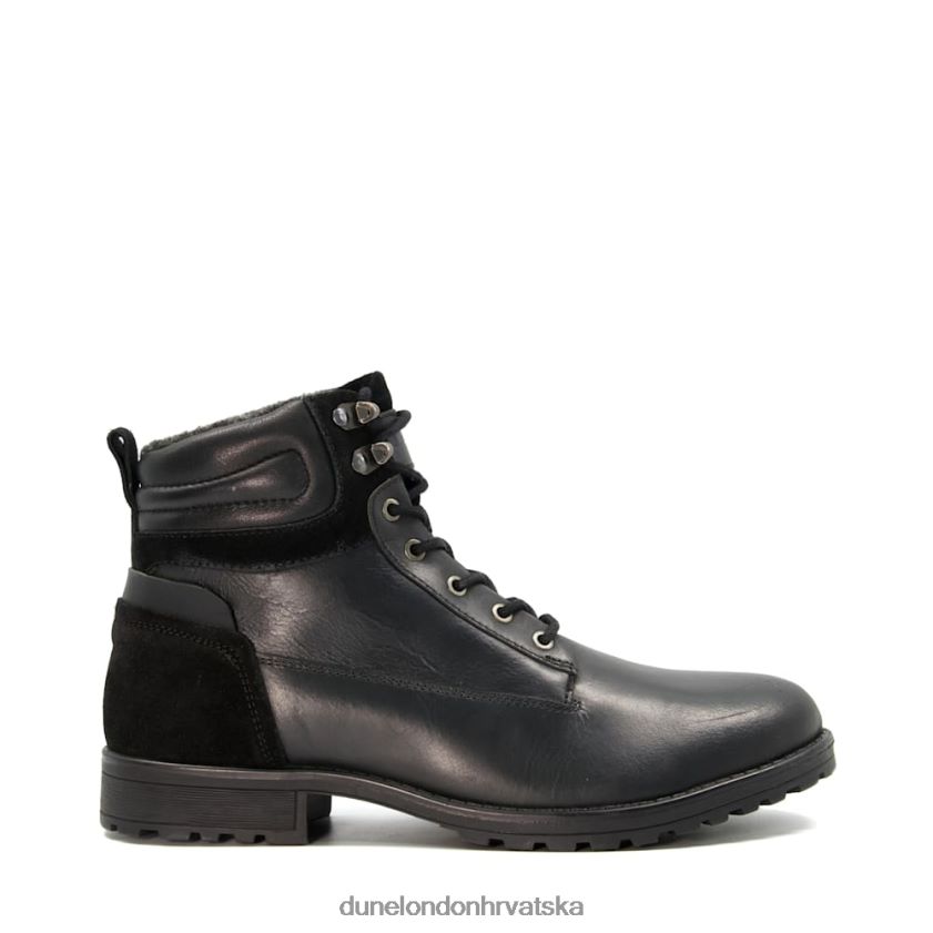 muškarci čizme na vezanje Dune London H2BDNP752 capello crno