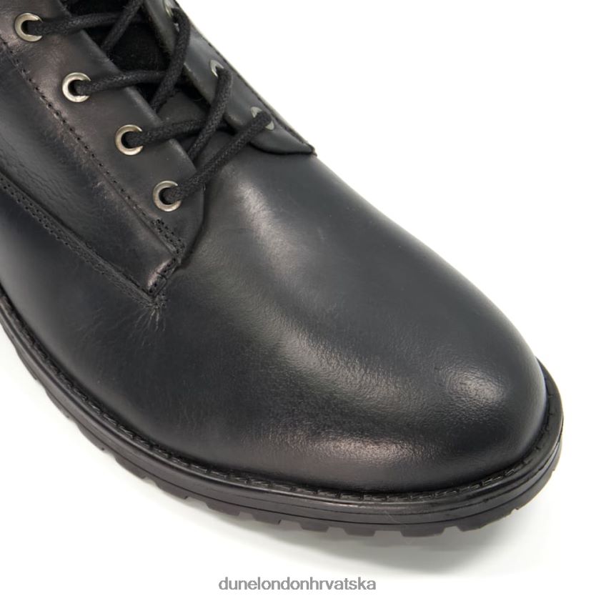 muškarci čizme na vezanje Dune London H2BDNP752 capello crno