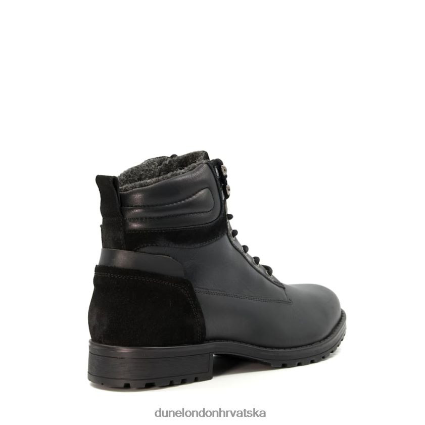 muškarci čizme na vezanje Dune London H2BDNP752 capello crno