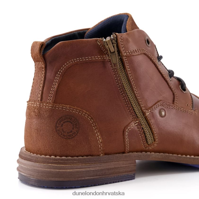 muškarci kožne čizme s dvostrukom kapom Dune London H2BDNP893 kapetani preplanuli ten