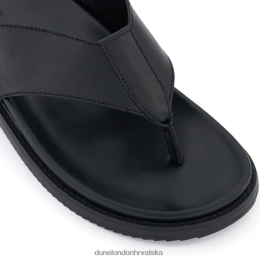 muškarci kožne sandale s vrhom Dune London H2BDNP686 idolizirati crno