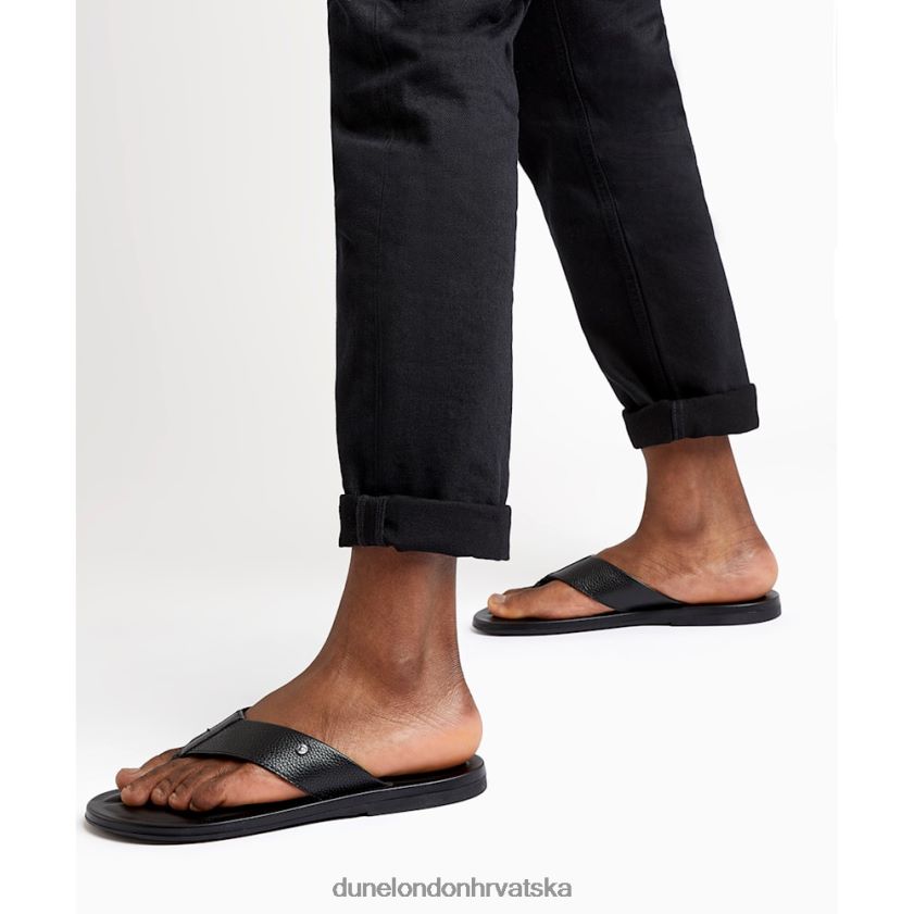 muškarci sandale na prstima Dune London H2BDNP761 fredss crno
