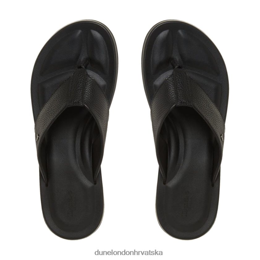muškarci sandale na prstima Dune London H2BDNP761 fredss crno