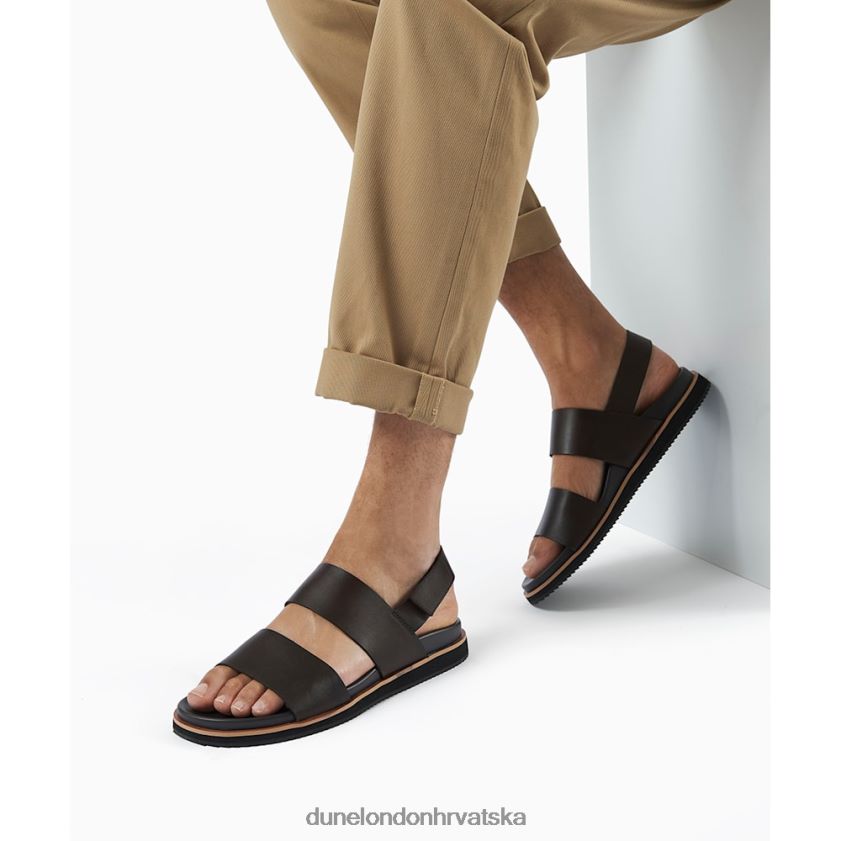 muškarci utilitarne sandale s remenom Dune London H2BDNP813 idda smeđa