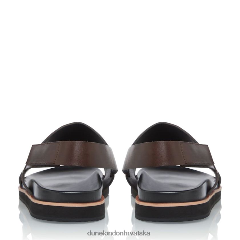 muškarci utilitarne sandale s remenom Dune London H2BDNP813 idda smeđa