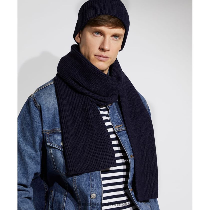 muškarci teksturirani dugi šal Dune London H2BDNP730 najlan siva