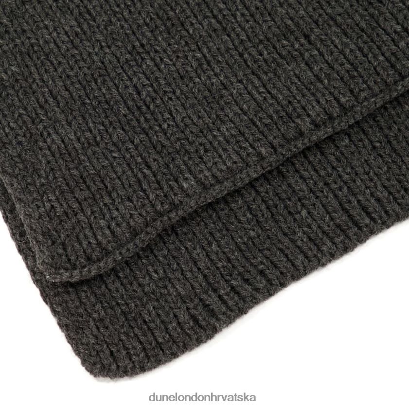 muškarci teksturirani dugi šal Dune London H2BDNP730 najlan siva
