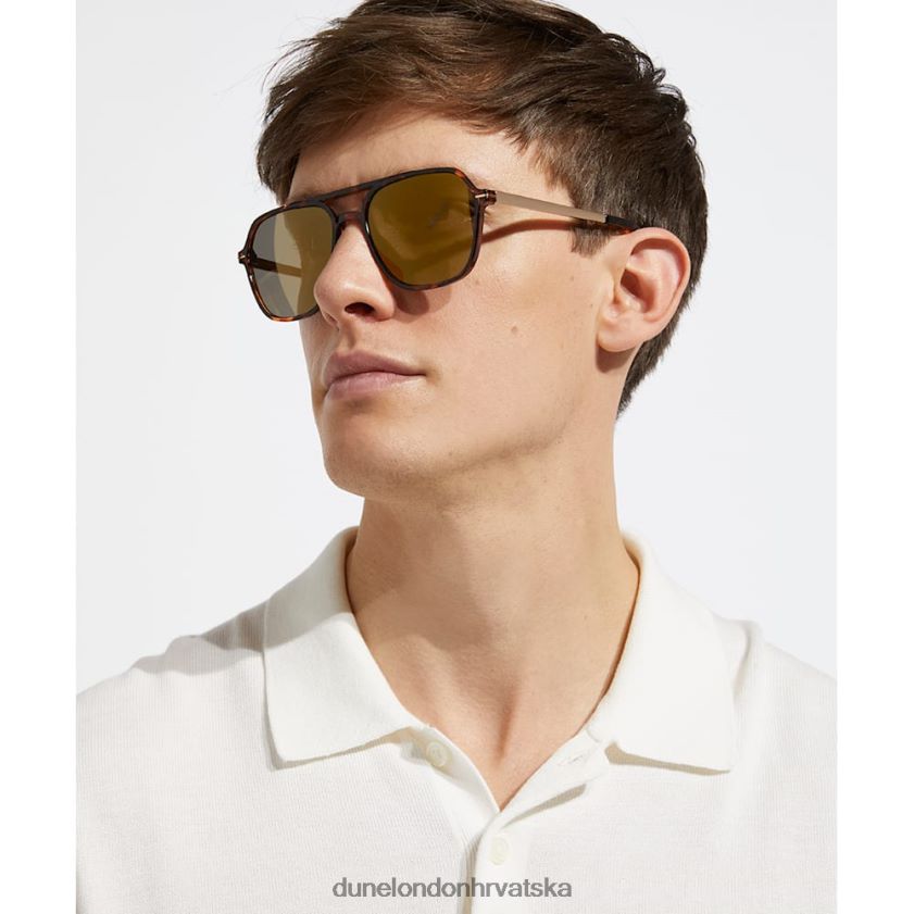 muškarci prevelike sunčane naočale Dune London H2BDNP767 osark kornjačevine