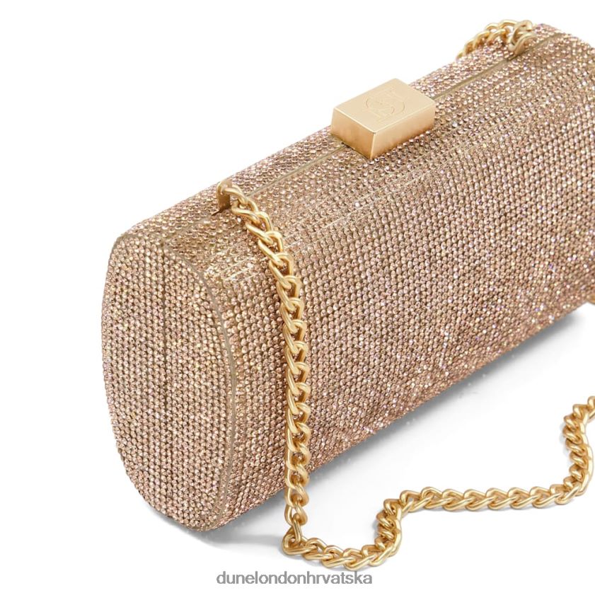 žene dijamantna clutch torbica Dune London H2BDNP310 bryannies ružičasto zlatno