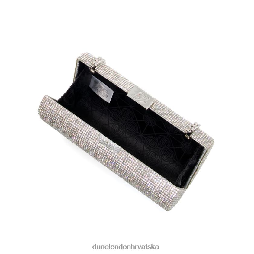 žene dijamantna clutch torbica Dune London H2BDNP353 bryannies srebro