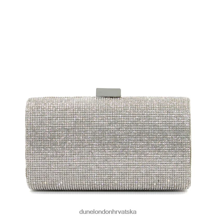 žene dijamantna clutch torbica Dune London H2BDNP353 bryannies srebro
