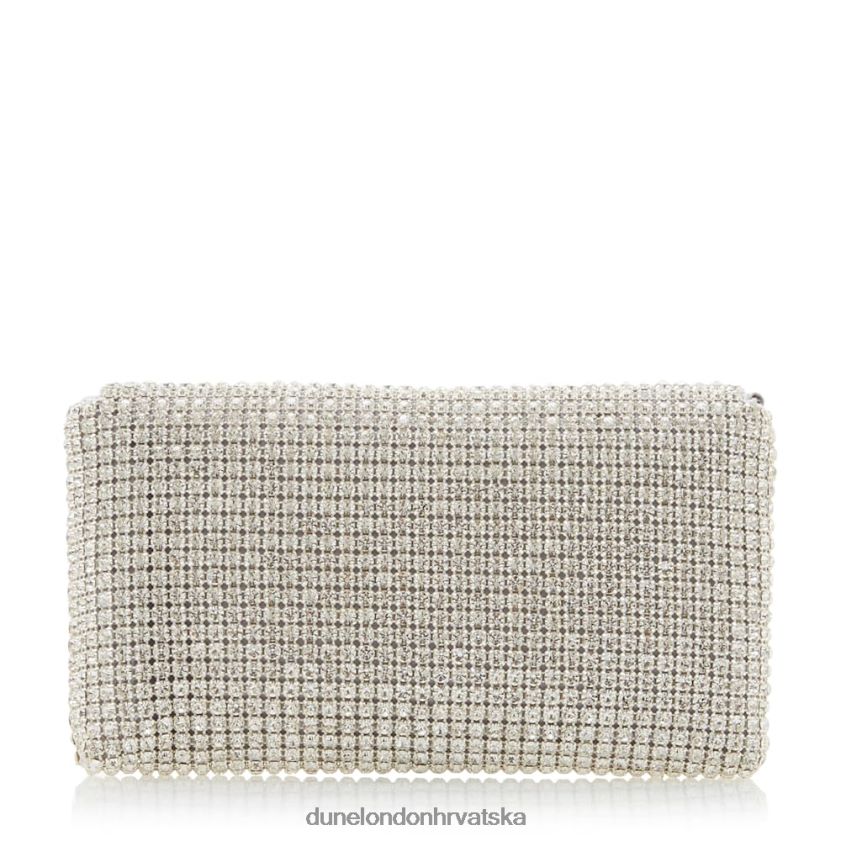 žene dijamantom ukrašena clutch torbica Dune London H2BDNP423 evanderr srebro