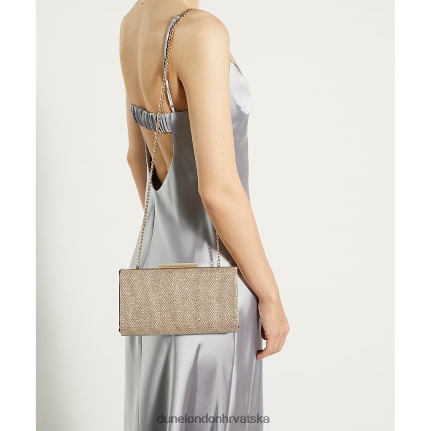 žene svjetlucava clutch torbica Dune London H2BDNP352 binita zlato